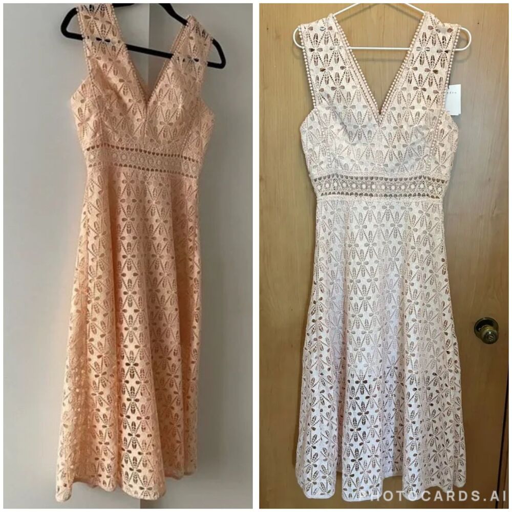 NWOT Sandro Bilali Guipure Lace Dress Women Size 2 - S/M - Picture 5 of 16